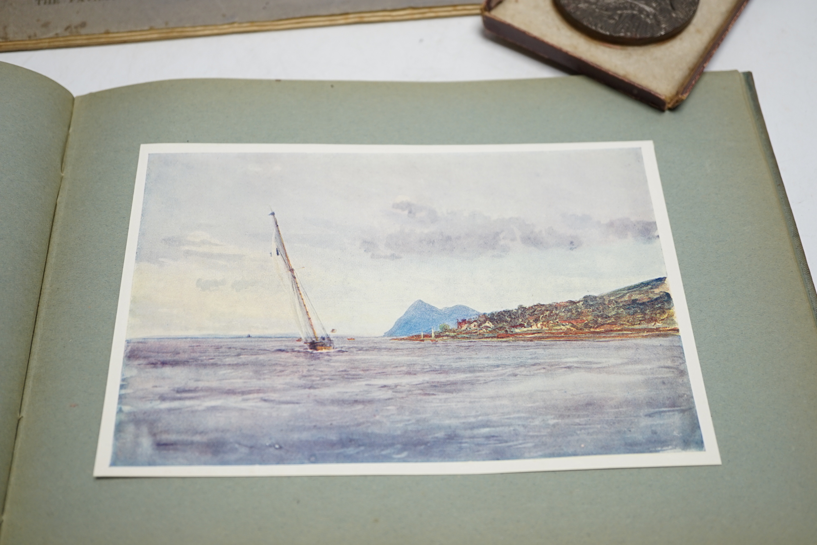 A collection of books and folders relating to naval vessels and ocean liners, including the raid on Zeebrugge, Wylies, marine painting, the launch of the Mauritania, the launch of the Queen Mary, the launch of the Queen